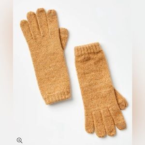 LOFT NWT Cozy Ribbed Gloves -‎ Camel